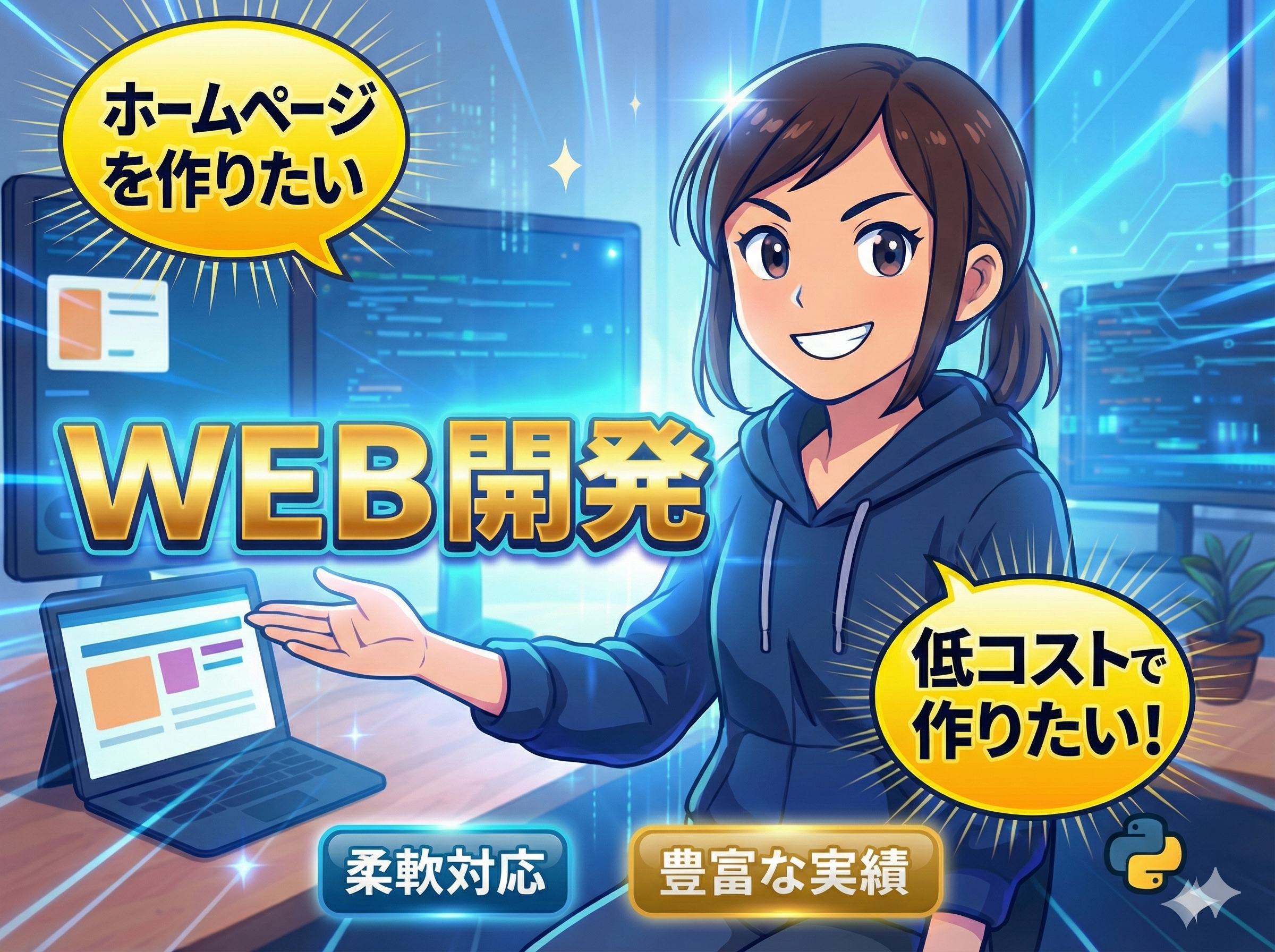 楽々業務を実現するシステムを構築します サムネイル